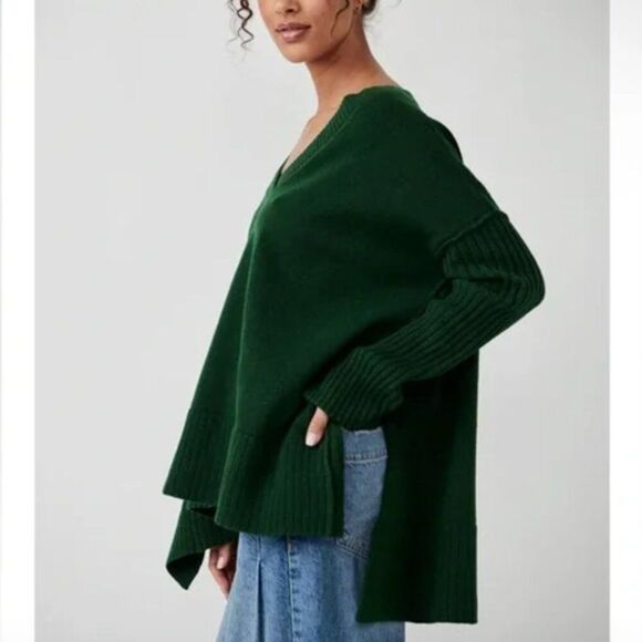 Free People Orion A Line Tunic Sweater Size Small - Picture 3 of 4